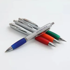 Popular Custom Brand Logo Imprint Promotional Plastic Ballpoint Pens