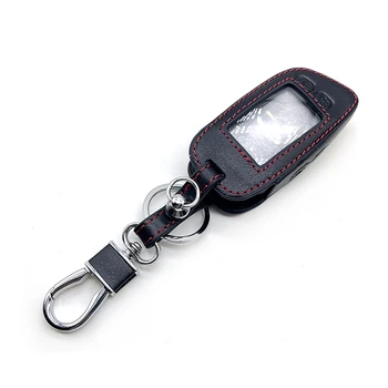 Leather key bag suitable for CENMAX ST-5A LCD keychain car remote two-way car alarm system/AM transmitter