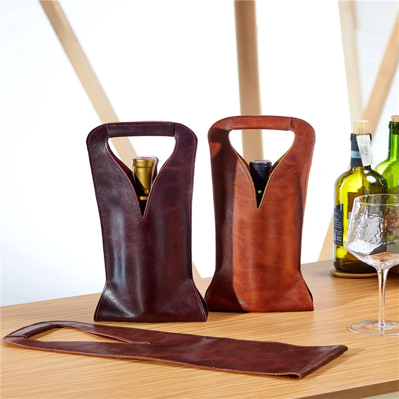 Promotional Pu Leather Wine Storage Bag Beer Bottle Holder Buy Wine