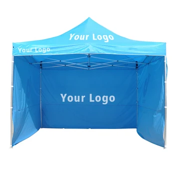 Glamping aluminium  folding trade show tent exhibition tents 10x10 pop up canopy tent with 3 side wall