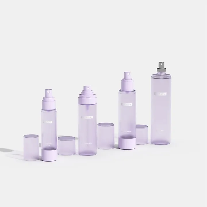 50ml 100ml 150ml 250ml Plastic Perfume Spray Bottle With Aluminum Valve Sprayer