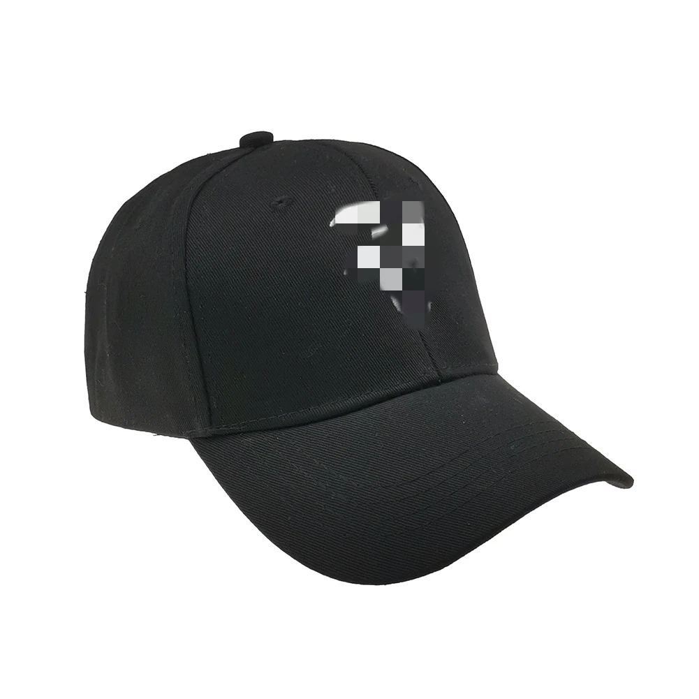 LouisBerry Superstar Roger-Federer Pure Color Peaked Cap Premium Sandwich Hat Adjustable Sports Black 