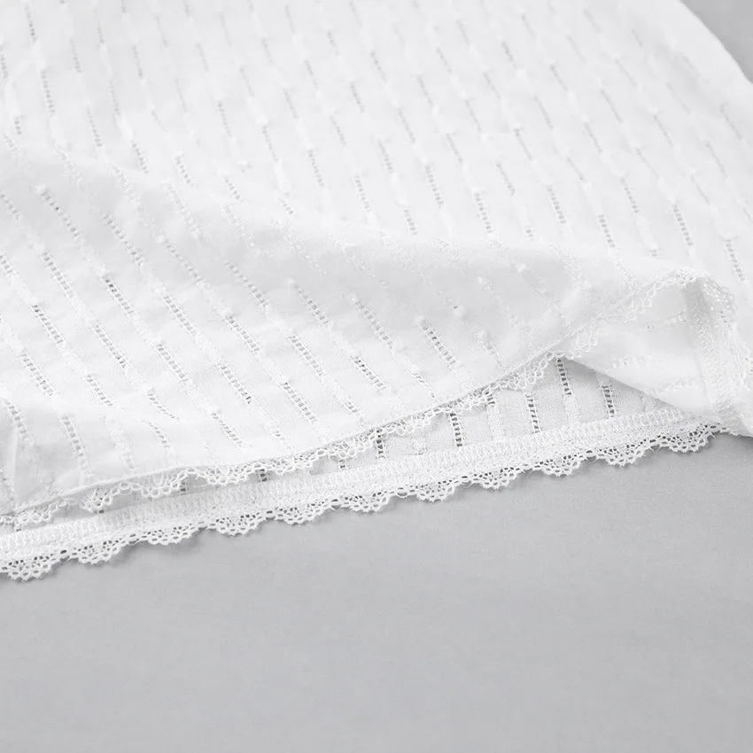 2026 Breathable Soft Loose-fitting Braces in White Nightgown Exclusive for Cross-border Pajamas Ladies' Homewear — detail