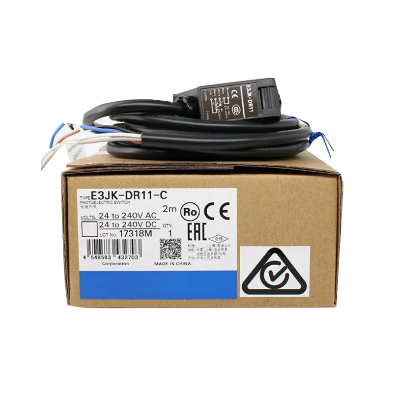 Nuovo sensore fotoelettrico a riflessione diffusa della serie Omron E3JK-DR11-C originale. Offre rilevamento stabile, eccellente immunità alle interferenze e struttura compatta. Utilizzato per il rilevamento di oggetti, il conteggio e il rilevamento di posizione nelle macchine automatiche e sulle linee di trasporto.