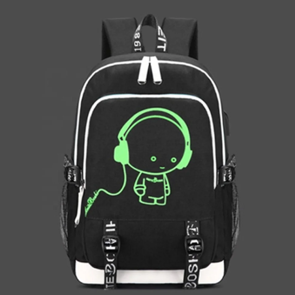 Anime Luminous Backpack Men School Bags Boys Girls Cartoon Noctilucent Bookbag School Backpack With Usb Charging Port Buy School Backpack School Backpack For Kid Backpack School Bag College Backpack School Bags Luminous