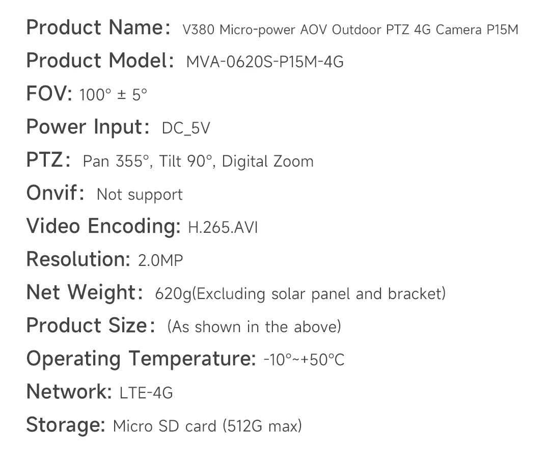 P15M 7.5W Solar Panel 10000mAh Battery Powered Security Camera with 2mp Blacklight Mix Zoom 4G Memory Card Data Storage Option supplier