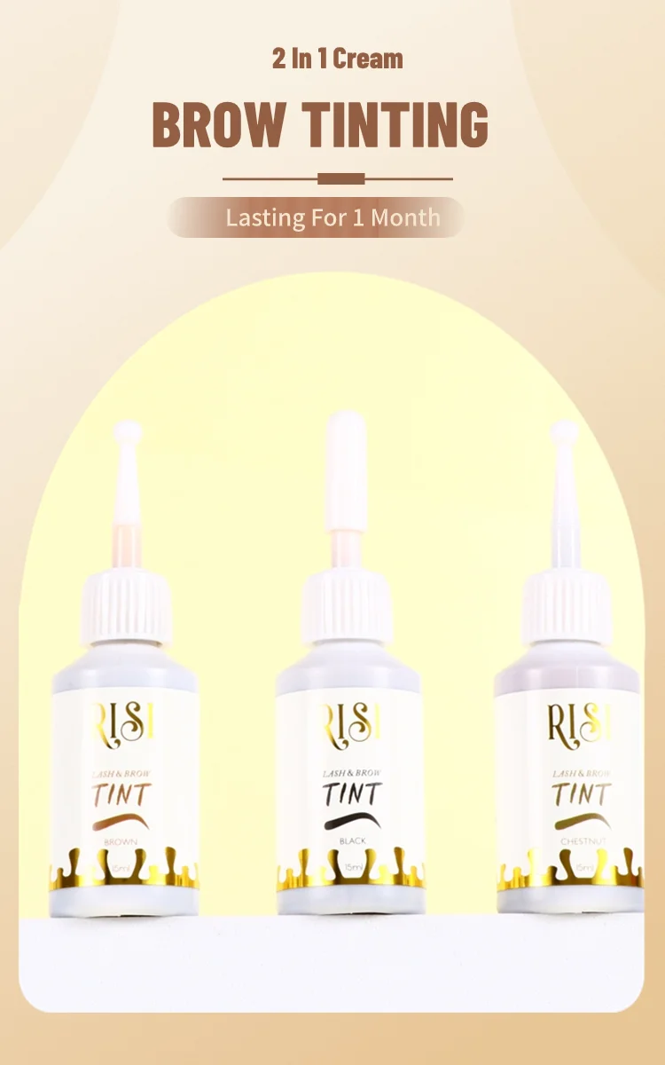 Risi Long Lasting 68 Weeks Eye Brow Tint And Eyelash Tint Laminate Kit