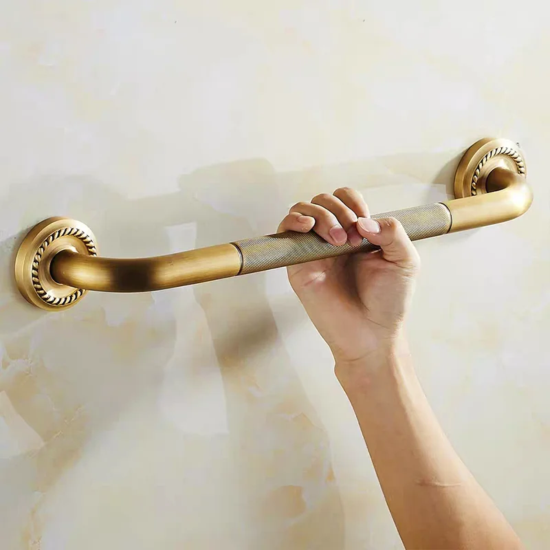 Brass Bathroom Handrail Bathtub Handrail Handicap Grab Bar Grab Rails  Shower Safety Bars Bathroom Grab Bars