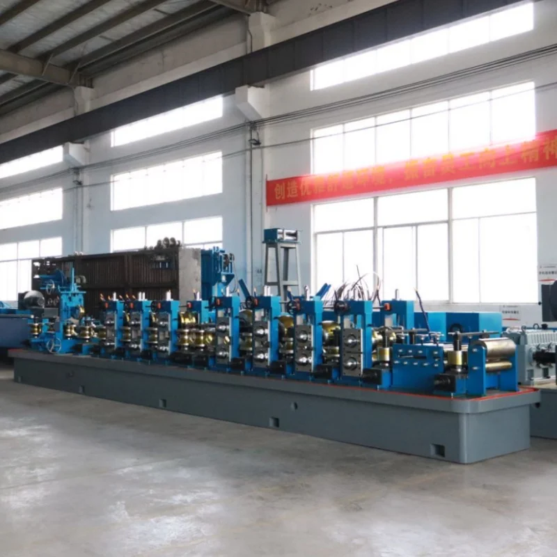 Automatic High Frequency Carbon Steel Galvanized Making Machine 32-102mm ERW Welded Tube Mill Line Square Tube Roller Forming