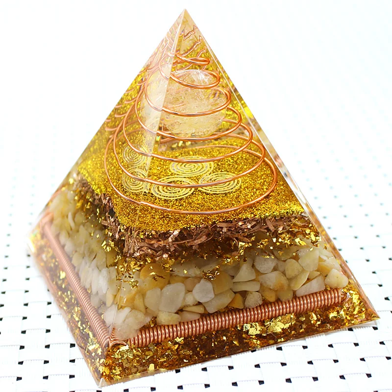 Hot Sale Orgonite Pyramids Resin Handmade Energy Generator Healing ...