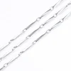 Steel color melon seed chain 1.5x12.3mm