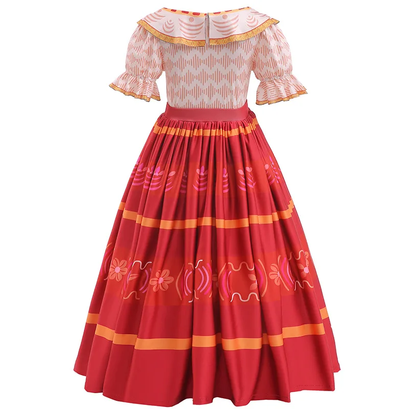 encanto dress Cosplay Mirabel Madrigal Costume Princess Magical Outfit ACcosplay, S petticoat Adult supervision required This Encanto Dress Is Both