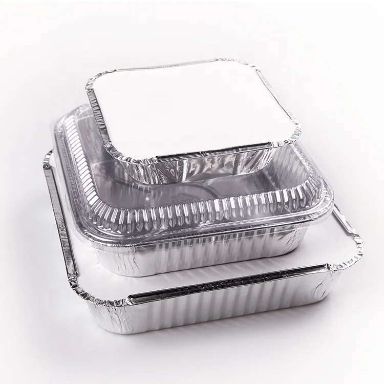 product 6600 ml large disposable bbq grill pan aluminum foil food tray barbecue cooking aluminum foil containers-7