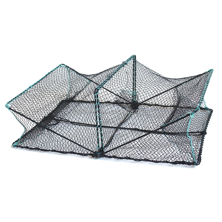 Foldable Aquaculture Crab Trap Square Lobster Trap Crab Cage Shrimp Pot ...