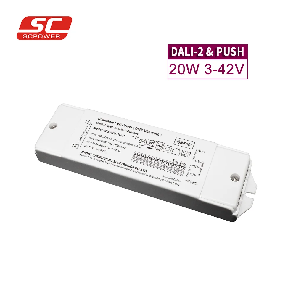 Smart Dimming Led Driver 3 Color Cct 220v 277vac Circuit Led Dali Driver Led Downlight Dali Driver