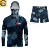 Camouflage blue