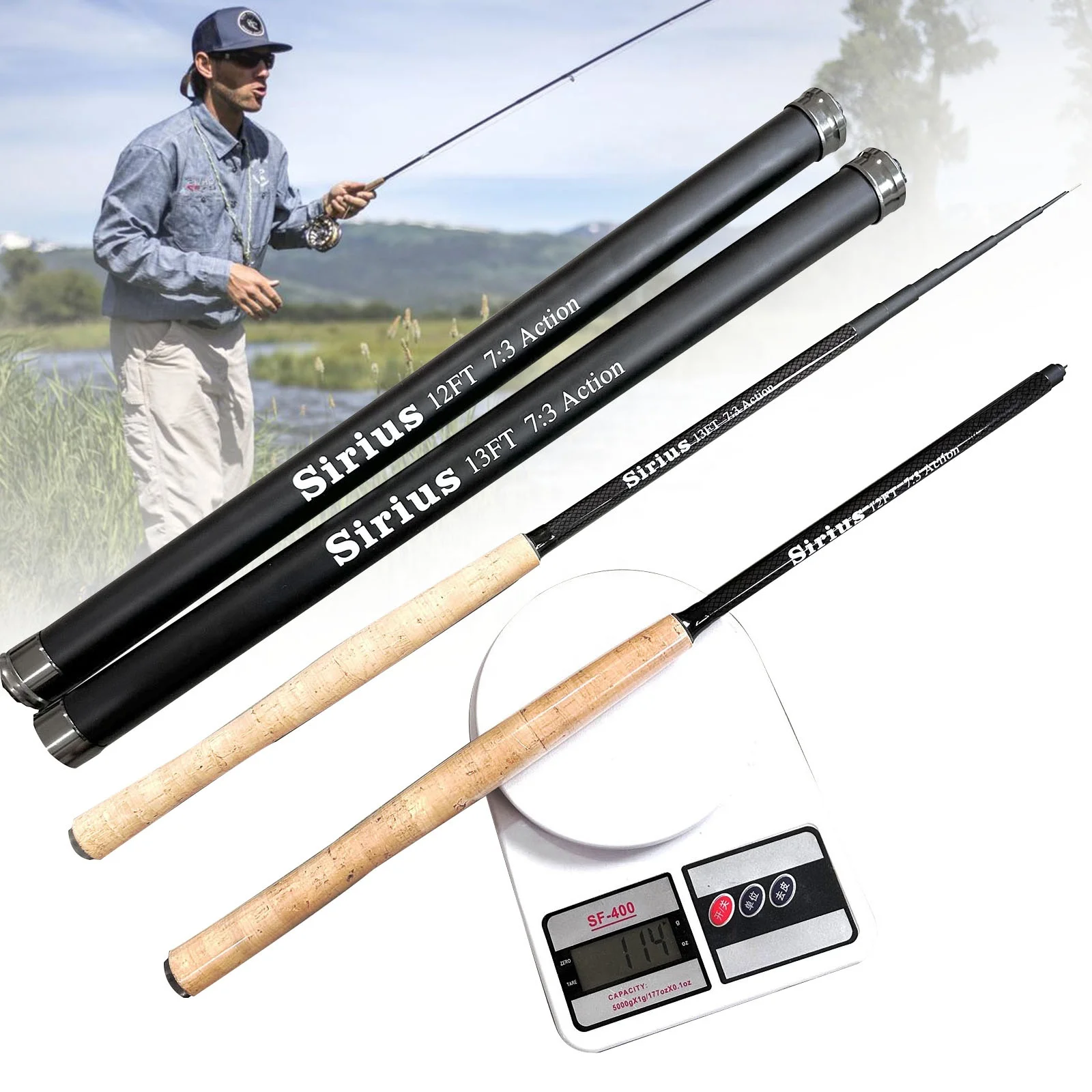 12ft 13ft Custom Japan Tenkara Fly Fishing Rod - SENHE