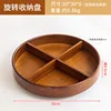 Rotating storage tray with compartments
