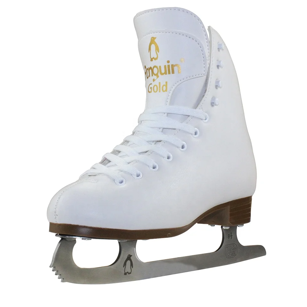 ホワイト アイススケート靴 合成皮革 【公式通販】