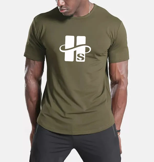 Screen Print Plain Muscle Fit Tshirt High Quality Men Bulk Wholesale Summer Soft 180 GSM 95% Cotton 5% Spandex T Shirt for Men