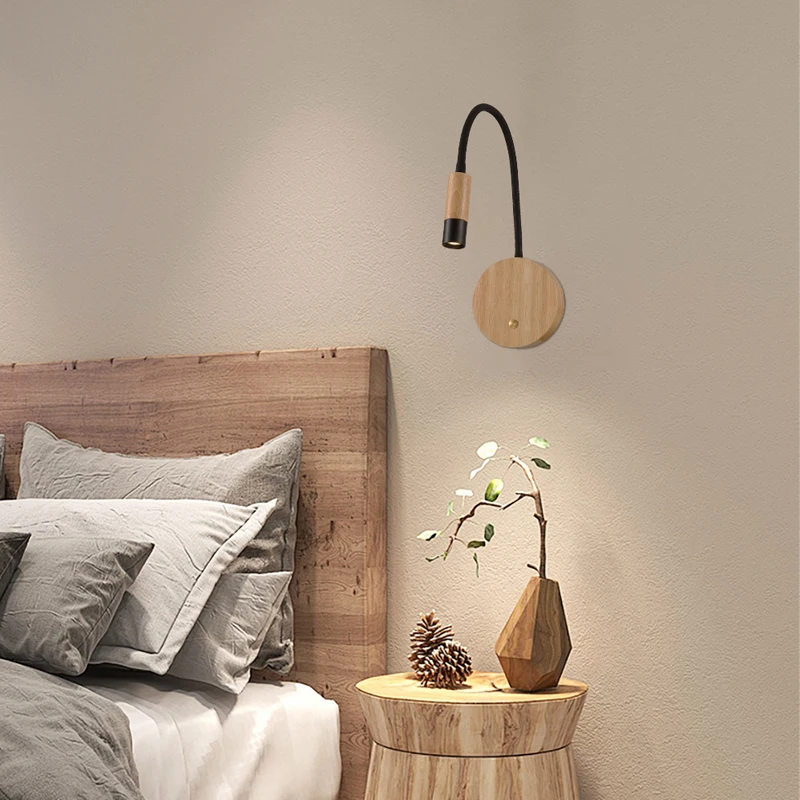 Modern Indoor Home Hotel Bed Reading Light with Touch Switch