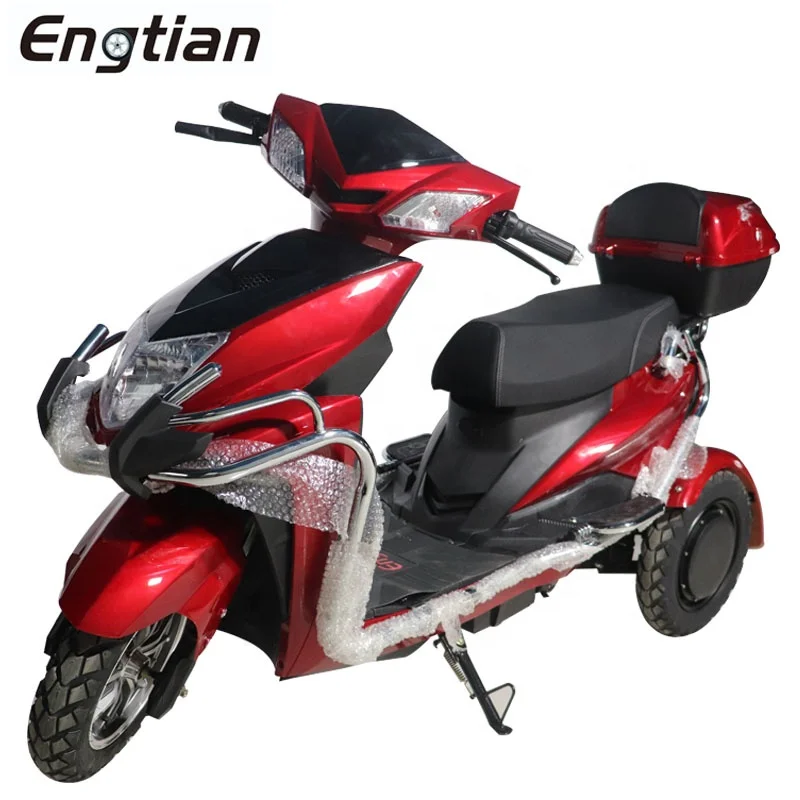 2022 Engtian Fashion Model Mobility Powerful Motorcycle 3 Wheels Electric Tricycles Scooters