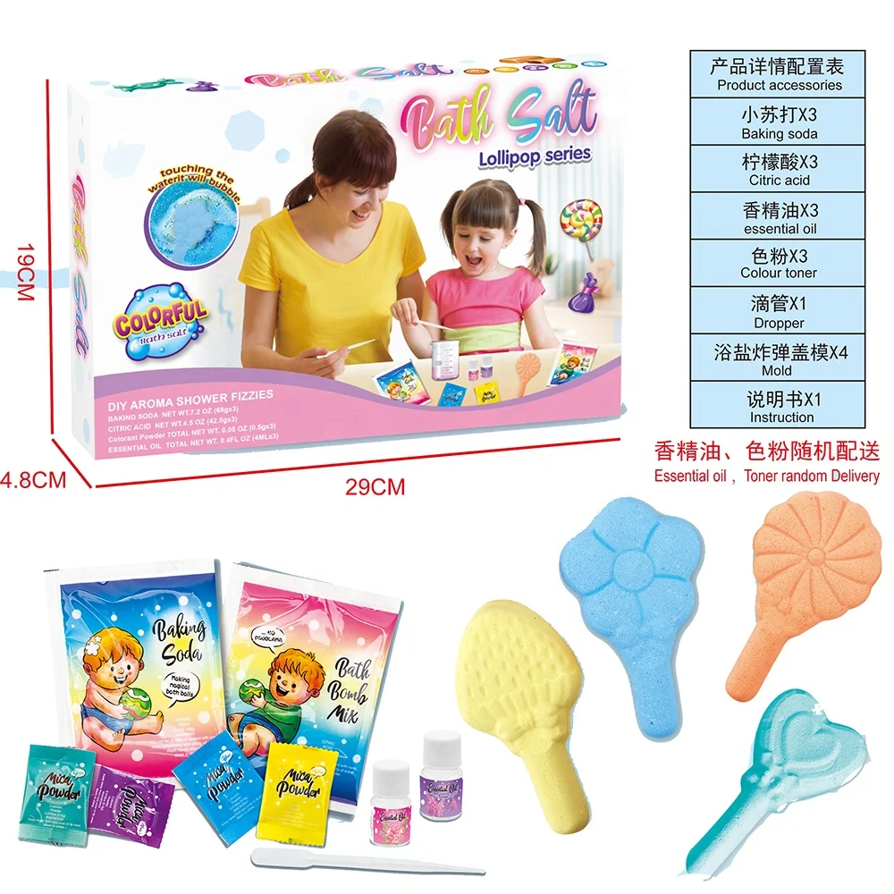 STEM Manual Activity DIY Salt Bomb Educational Plastic Horse Baby Bath Toys for Kids