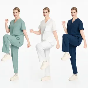 Wholesale Custom Women Scrubs Medical Uniform Hospital Doctor Nurse Scrubs Uniforms Sets