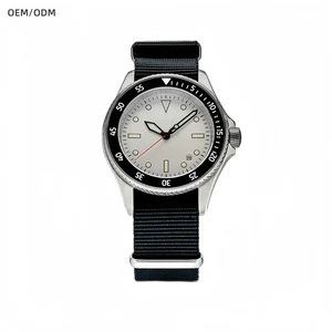 OEM Custom Logo Luxury Automatic Watch High Quality Super Luminous 39MM Mechanical Wrist Watch for Men with Nylon Strap