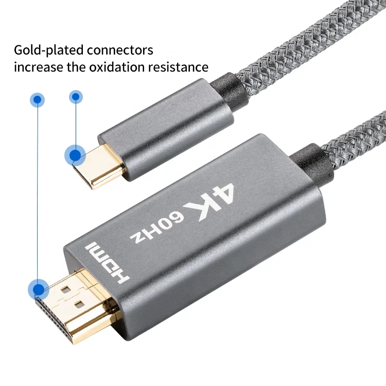 Кабель ult-unite с USB C на HDMI, 2 м, 4K, 60 Гц