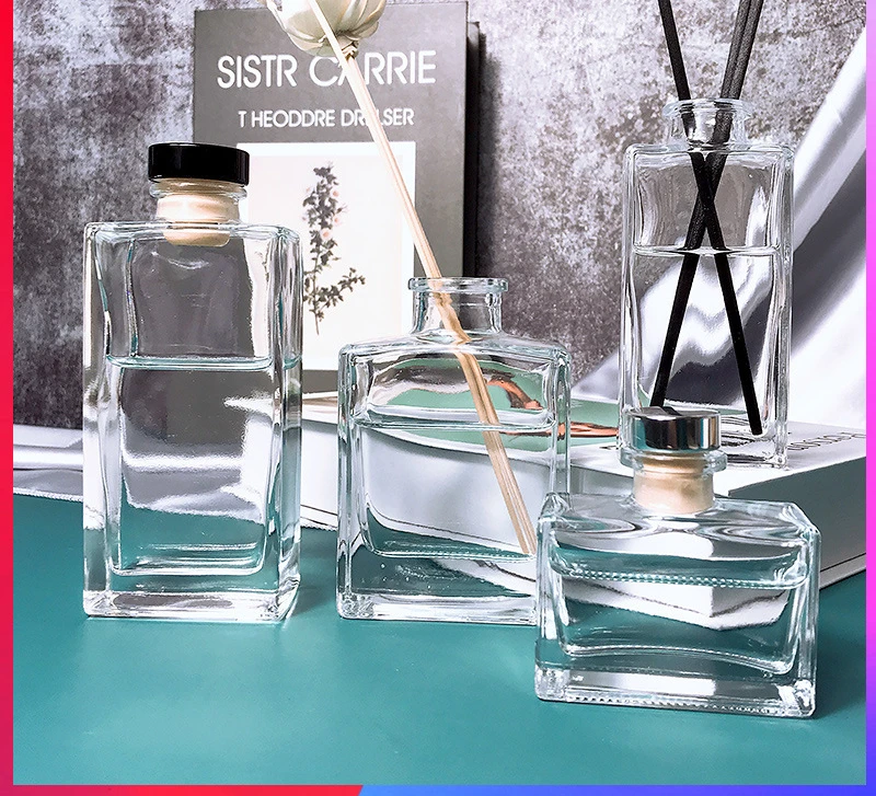 50ml 100ml Empty Tent Shape Glass Reed Diffuser Fragrance Bottle
