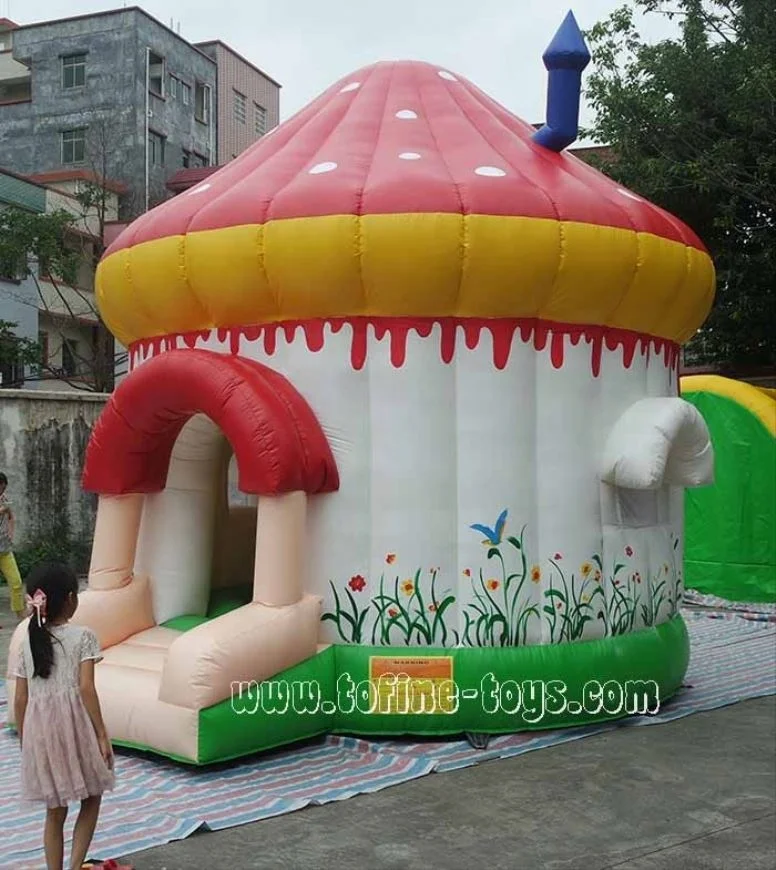 Party Bounce House Mushroom Inflatable Bouncy Castle for Kids