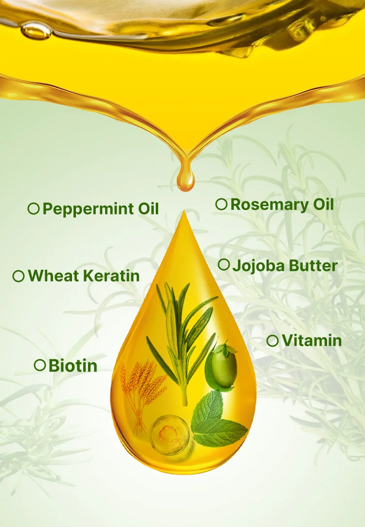 Customized Shampoo Organic Red Onion Rosemary Hair Oil Shampoo Natural