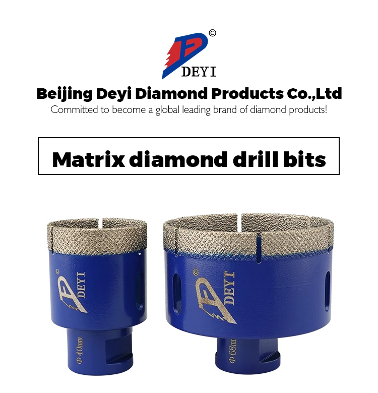 product 6mm 150mm crown m14 thread vacuum brazed diamond core drill bit oem and odm supported for marble granite stone porcelain tiles-14