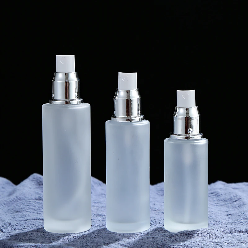 Várias tampas de spray coloridas disponíveis Advanced Matte Glass Spray Lotion Bottle Luxury