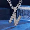 Silver letter N