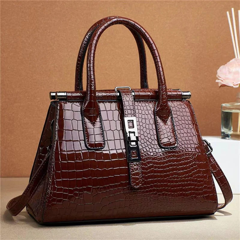 New Large Capacity Women Hand Bags Stone Pattern Shoulder Bags Factory ...
