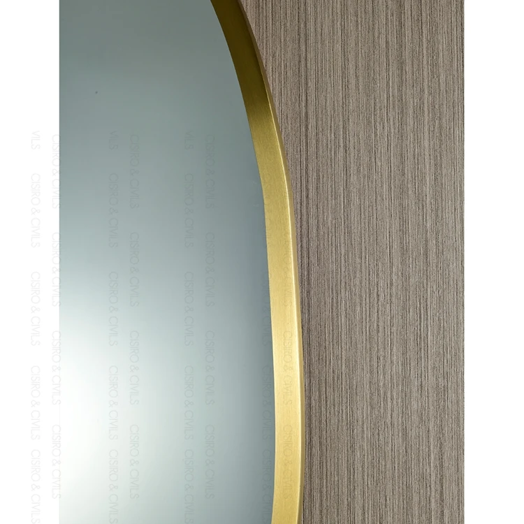 Wall Mirror Round Frame Bathroom Mirror Rose Gold Decorative Round