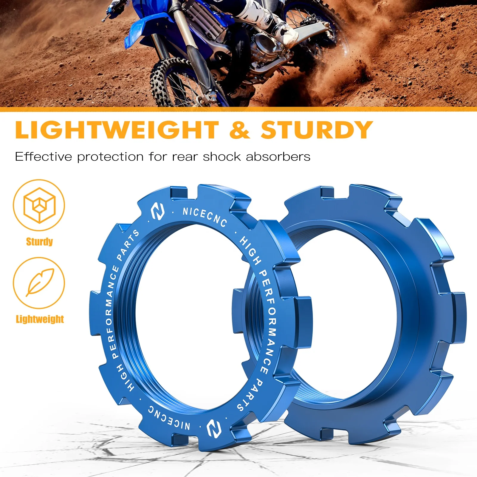 Nicecnc Rear Shock Spring Seat & Guide for Yamaha YZ250