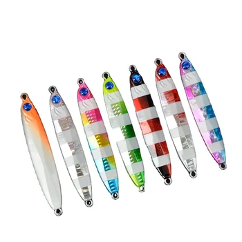 Sea Fishing Boat Casting Metal Jig Lure 80g 100g Fast Retrieve Bare Blade Spanish Mackerel Long-Range Lead Fish Artificial Bait – Metal Jig – view 2