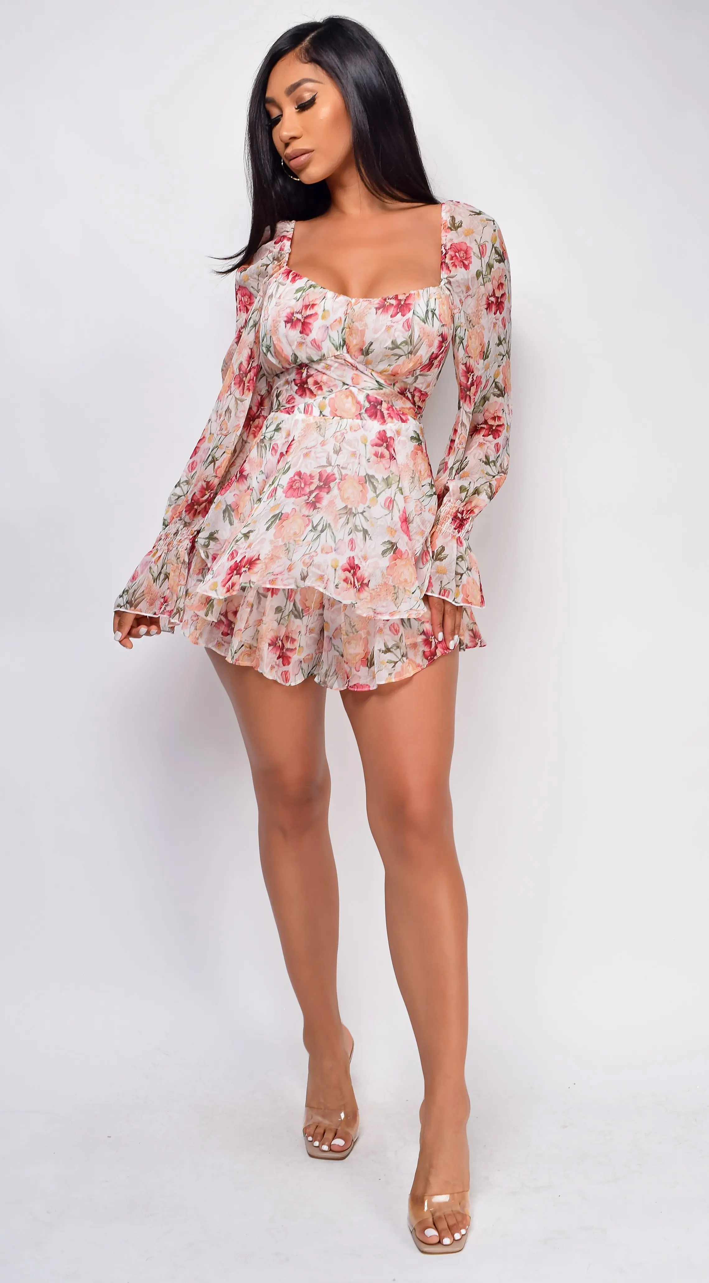 Women's Jayden Square Neck Smocked Boho 