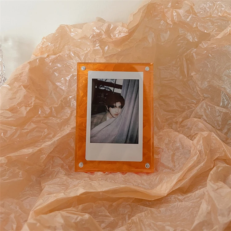 Wholesale Custom Magnetic Three-inch Photo Frame Acrylic Transparent 3 Inch Photo Card Display Picture Frame
