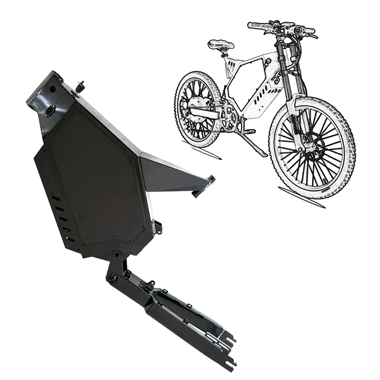 Fast Delivery Electric Bicycle Part Hot Sale Enduro Ebike Frame Top Quality  19/21inch Wheel Black Case Controller Frame