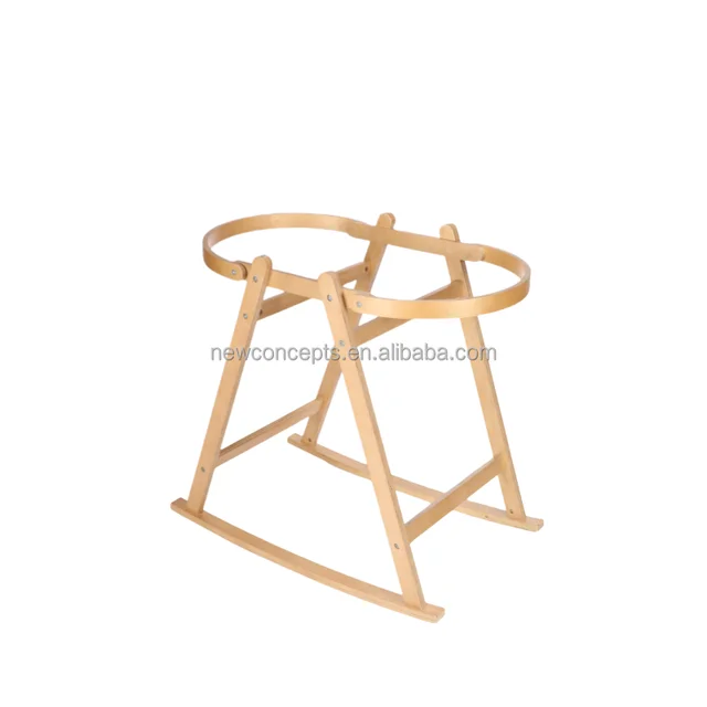 Best Seller Natural Color Rocking Moses Basket Stand
