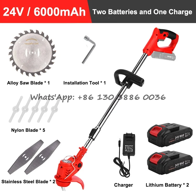 800W Cordless Garden Grass Trimmer - Efficient Cutting
