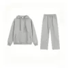 Grey hoodie set-straight