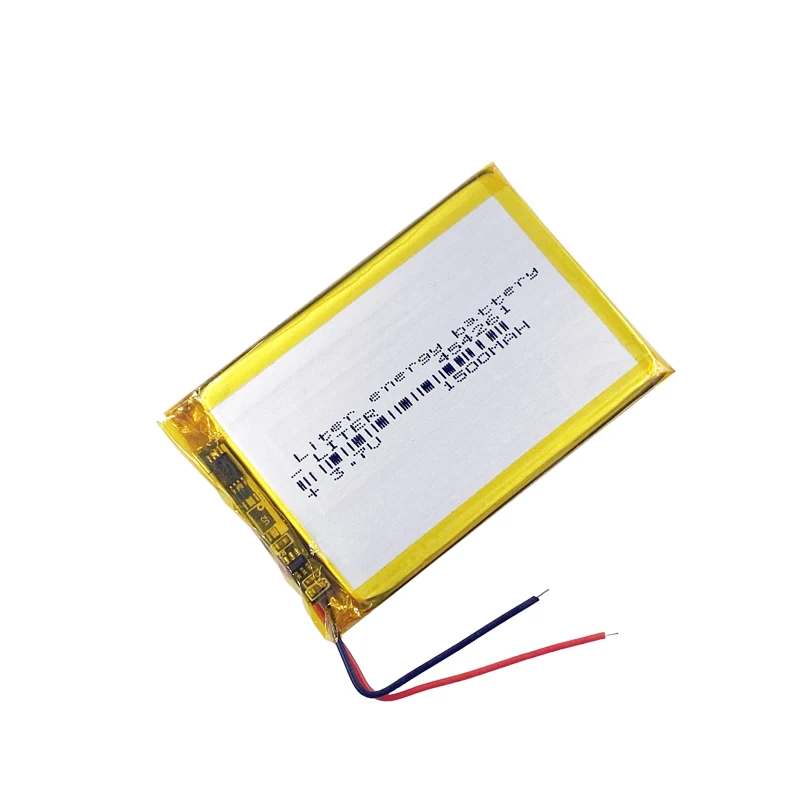 
454261 перезаряжаемый литий-полимерный аккумулятор 3,7 в, 1500 мАч, литий-полимерный аккумулятор 1 Ач 