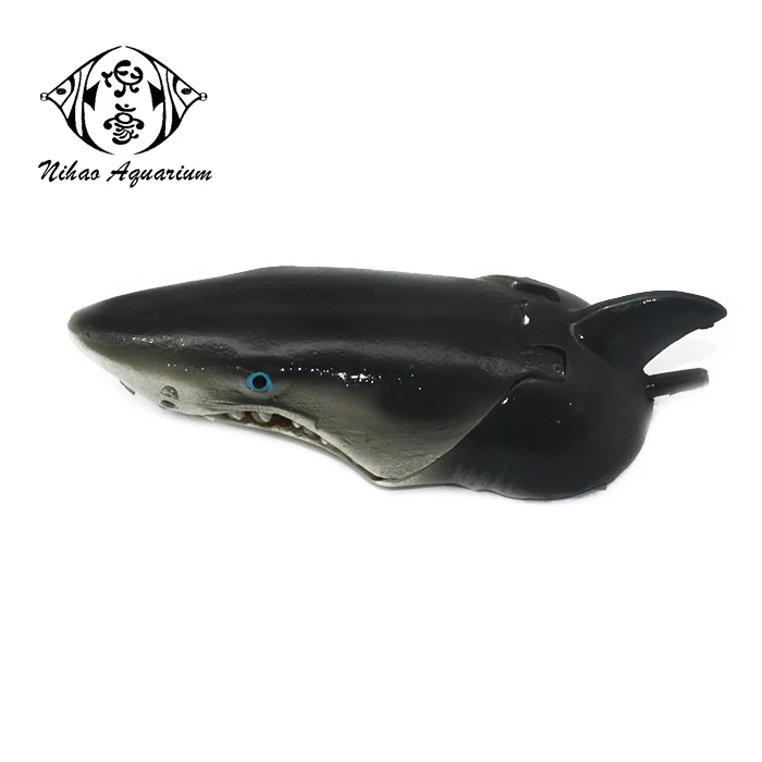 Action Shark with sharp Teeth Underwater Open Mouth Animal Active Resin Decoration Fish tank Aquarium Ornament