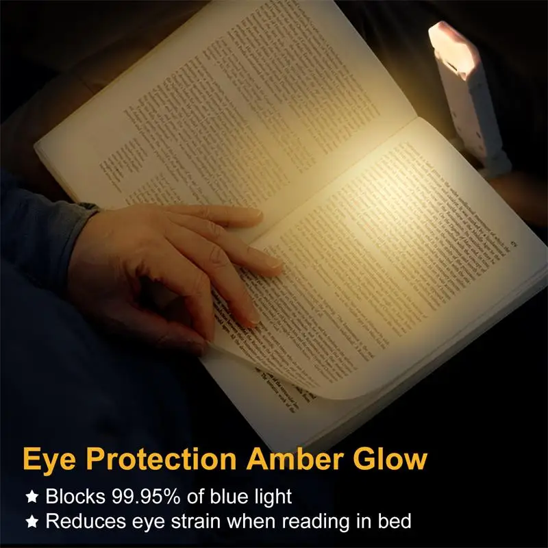 product led usb rechargeable book reading light brightness adjustable eye protection clip book light portable bookmark read light-43