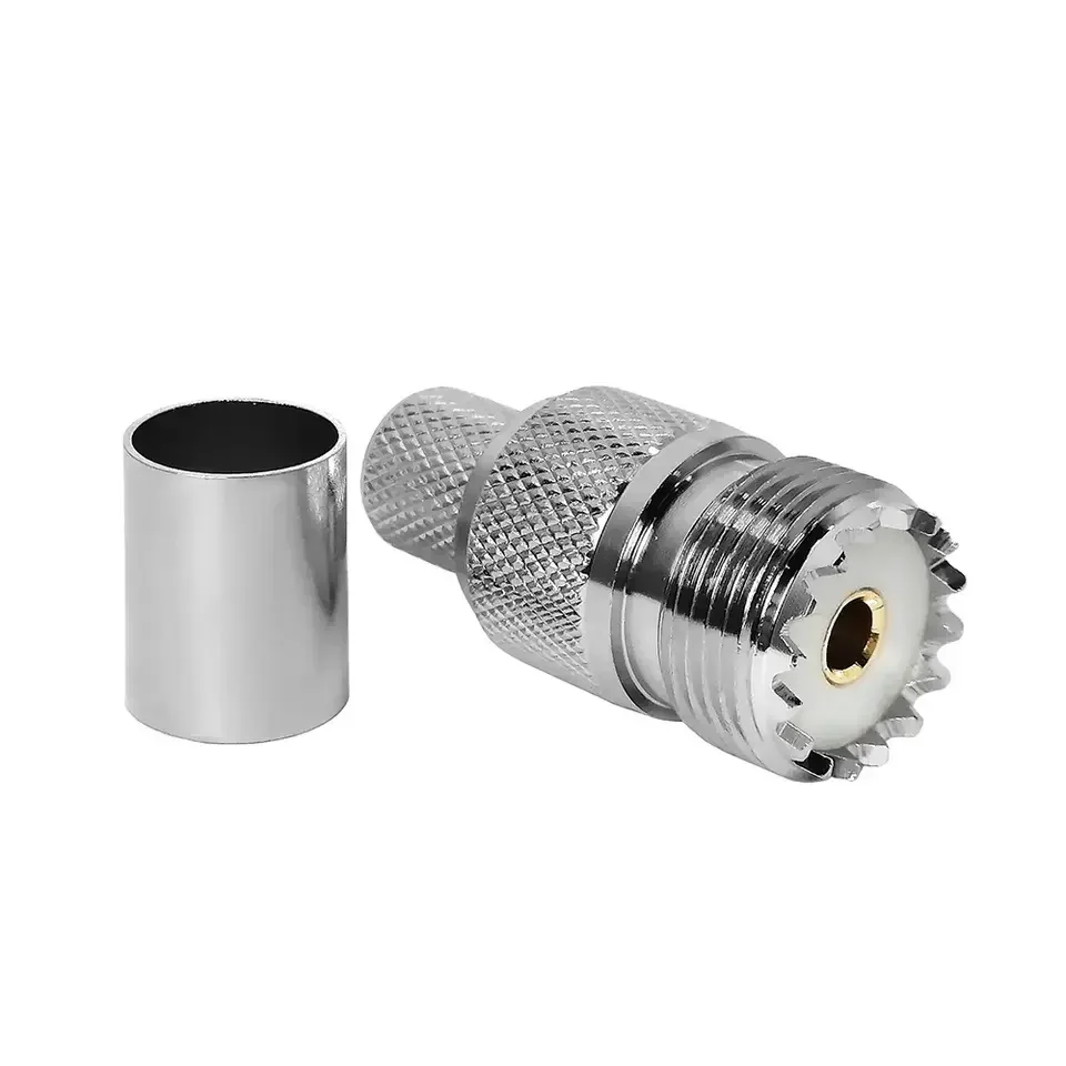 Factory Supply PL 239 PL239 UHF RG6 5D-FB  BJR300 Cable Uhf Female Jack Hembra Connector Solder Welding in Stock ROHS Brass
